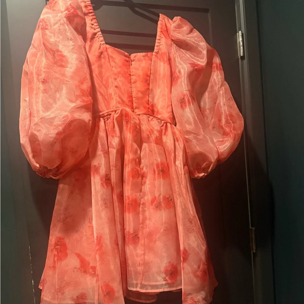 Vixen by Micheline Pitt Vibrant Orange labyrinth size medium never worn Fierys - Picture 4 of 8